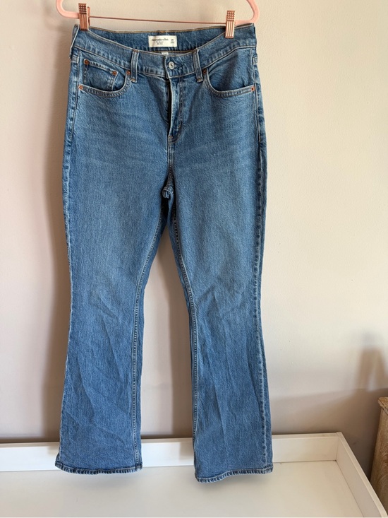 Abercrombie & Fitch Denim - Abercrombie & Fitch Curve Love The Bootcut Mid Rise Jeans Blue 28 Womens